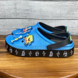 Crocs x SpongeBob SquarePants Off Court Blue Clog Men’s Size 8 Women’s Size 10